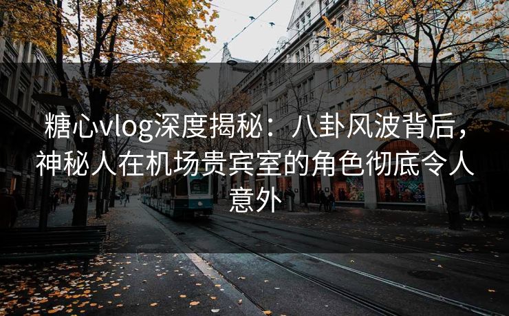 糖心vlog深度揭秘：八卦风波背后，神秘人在机场贵宾室的角色彻底令人意外
